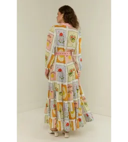 Palm Noosa Aria Dress in Siesta Tile Print Size AU 12 for rent on The Volte - image 4