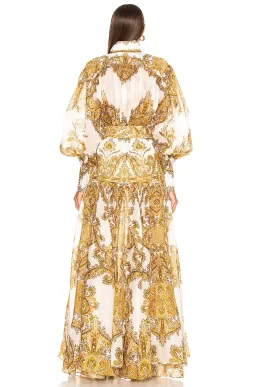 Zimmerman Zippy Billow Maxi Dress Golden Paisley Size 0 / SIze AU 8 for rent on The Volte - image 3