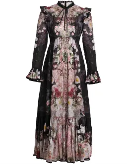 Zimmermann Dancer Tie Neck Midi Dress Floral Size 1 / AU 10 for rent on The Volte - image 3
