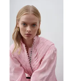 Alemais Halcyon Midi Dress in Pink Size 8 for rent on The Volte - image 1