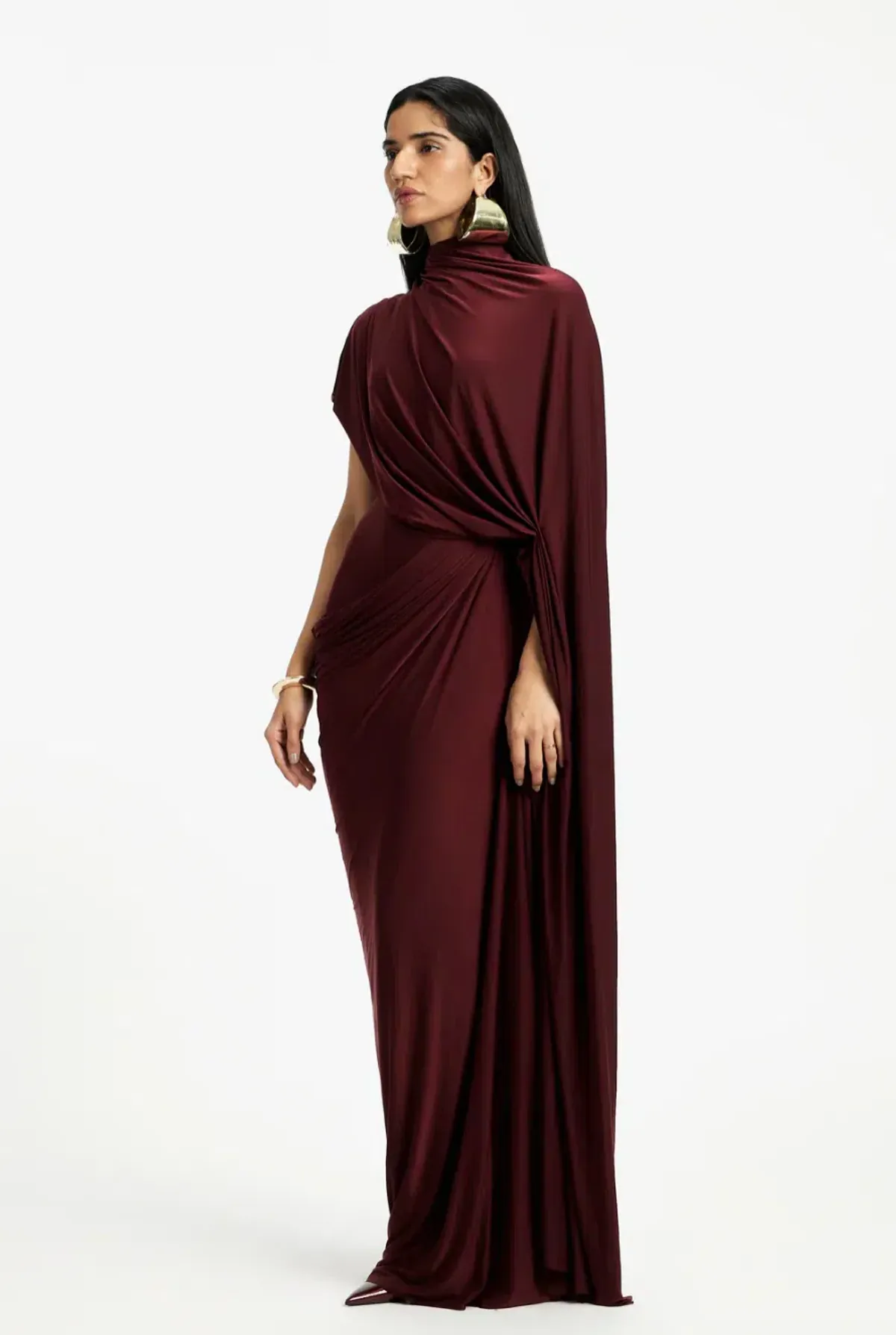 Deme By Gabriella Daphne Maxi Dress Burgundy Size 20 - Image 3