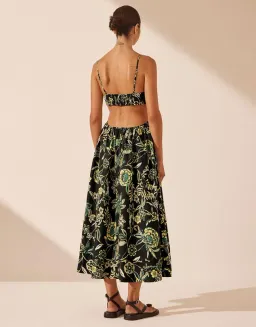 Shona Joy Lina Bustier Cut Out Midi Dress Size 12 for rent on The Volte - image 3