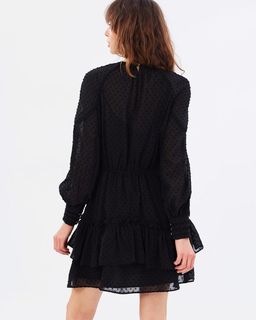 Talulah Sweet Allure Long Sleeve Mini Dress in black size 10 for rent on The Volte - image 3
