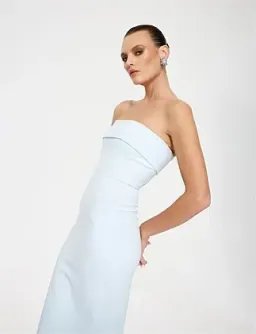 Effie Kats Monroe Gown Ice Blue Size 6/XS for rent on The Volte - image 9