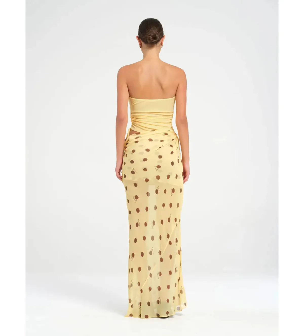 Benni Roscoe Maxi Dress in Yellow Size AU 8 - Image 5