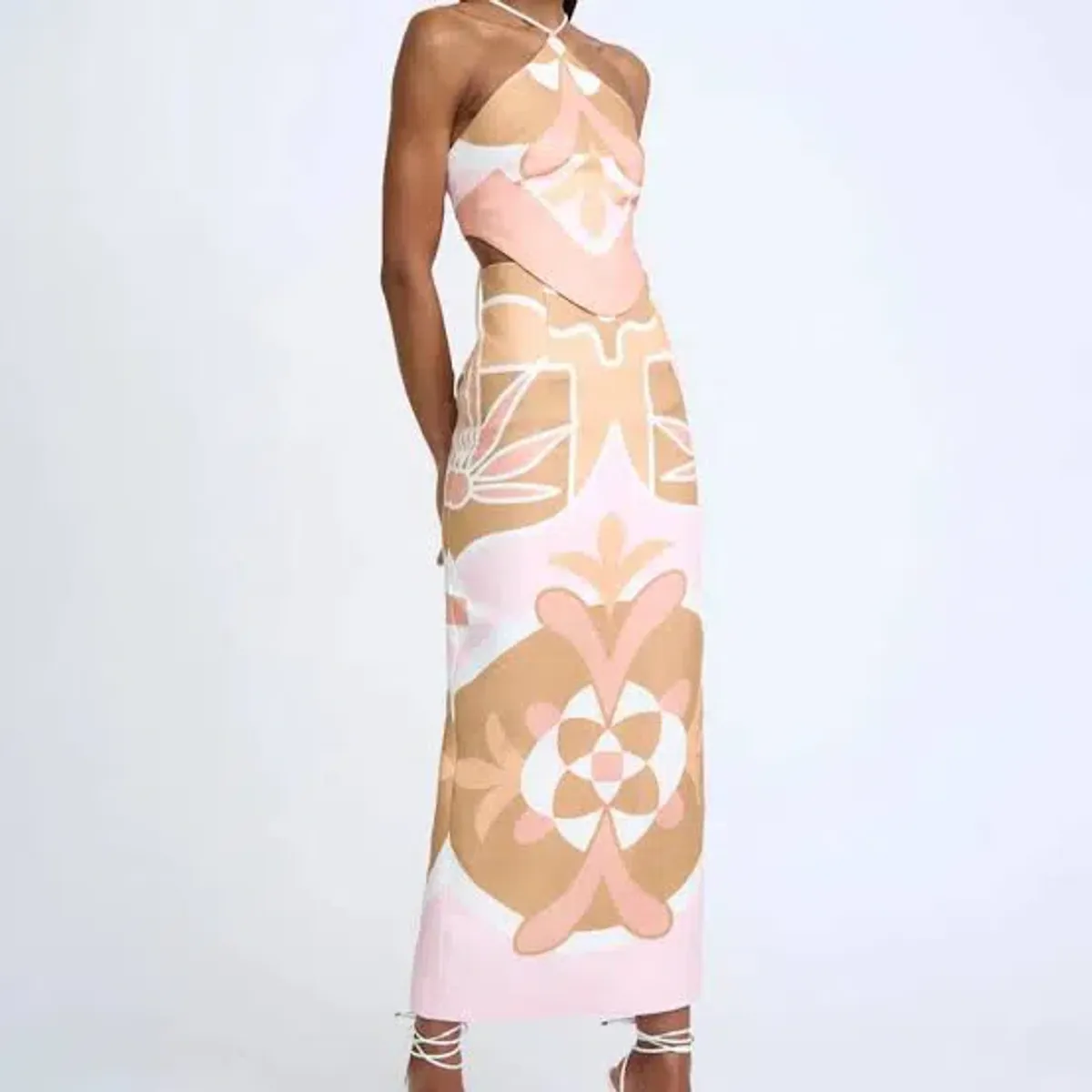 By Johnny Desert Blooms Top and Midi Skirt Set Multi Size 12 - Image 3