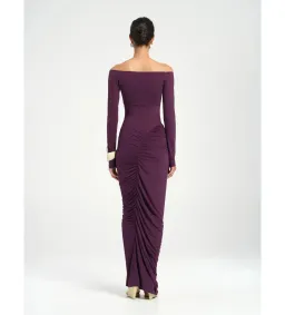 Benni Wilma Maxi Dress in Deep Purple Size 8 for rent on The Volte - image 6