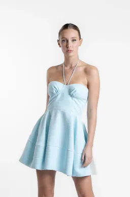 One Fell Swoop Evelyn Mini Dress Dove Size AU 10 for rent on The Volte - image 6