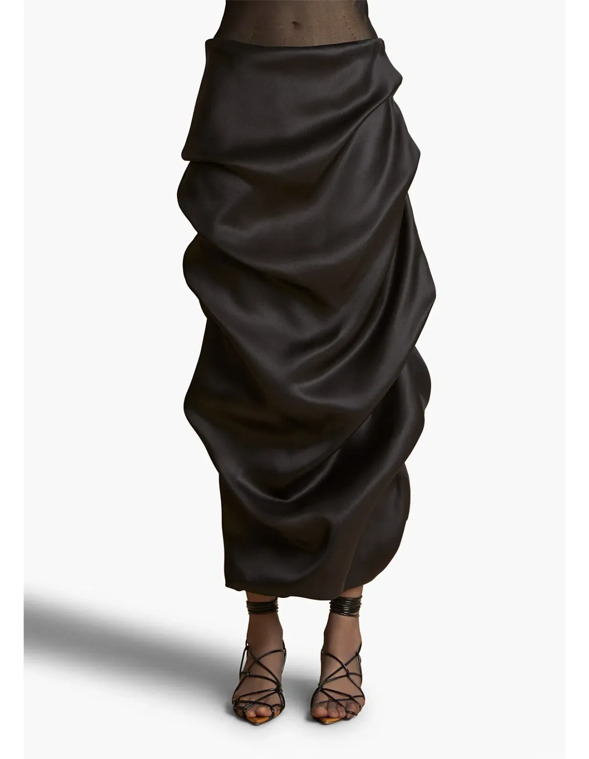 Khaite Olula Maxi Skirt in Black Size 6/XS - Image 5