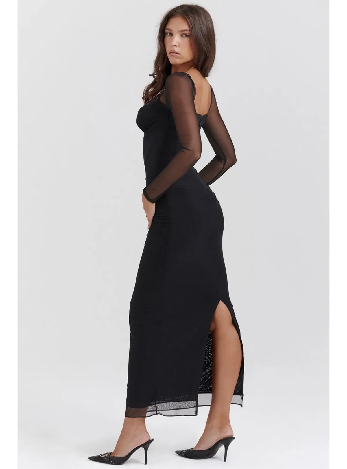 House of CB Katarina Maxi Dress Black Size XS / AU 6 - Image 2