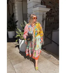 Alemais players Shirt Midi Dress Multi Size 14 for rent on The Volte - image 4