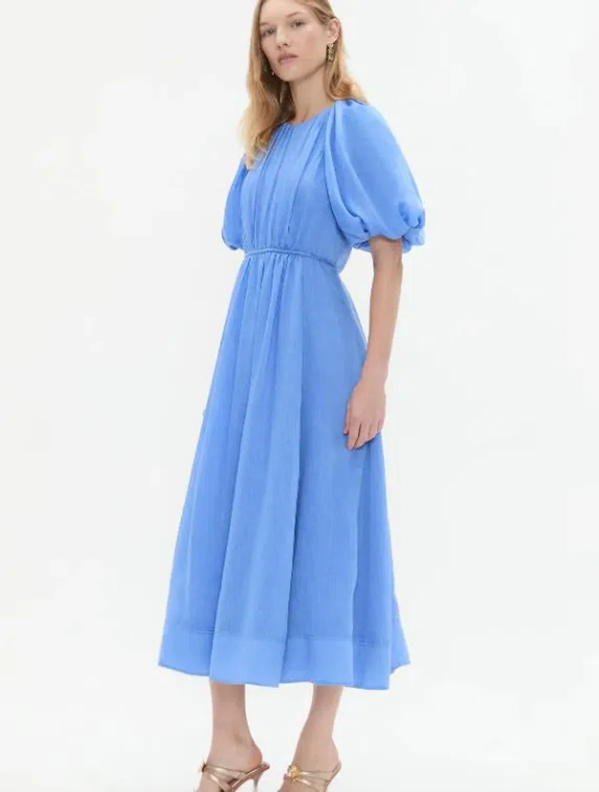 Aje Alma Midi Dress in Mist Blue Size 10 - Image 2