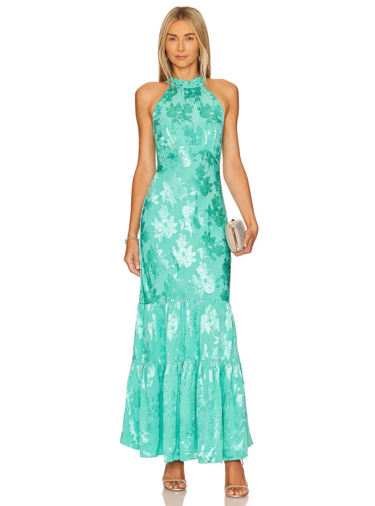 Saylor Everleigh Maxi Dress in Seafoam Size S/ AU 8 - Image 1