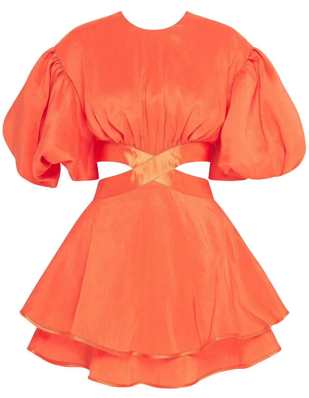 Aje Gracious Mini Cut Out Dress in Orange Size 6 - Image 6