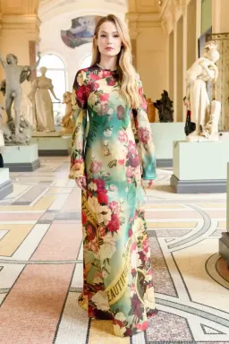 Zimmermann Wonderland Bias Slip Maxi Dress Peony Garden Floral Size 1 / AU 10 for rent on The Volte - image 3