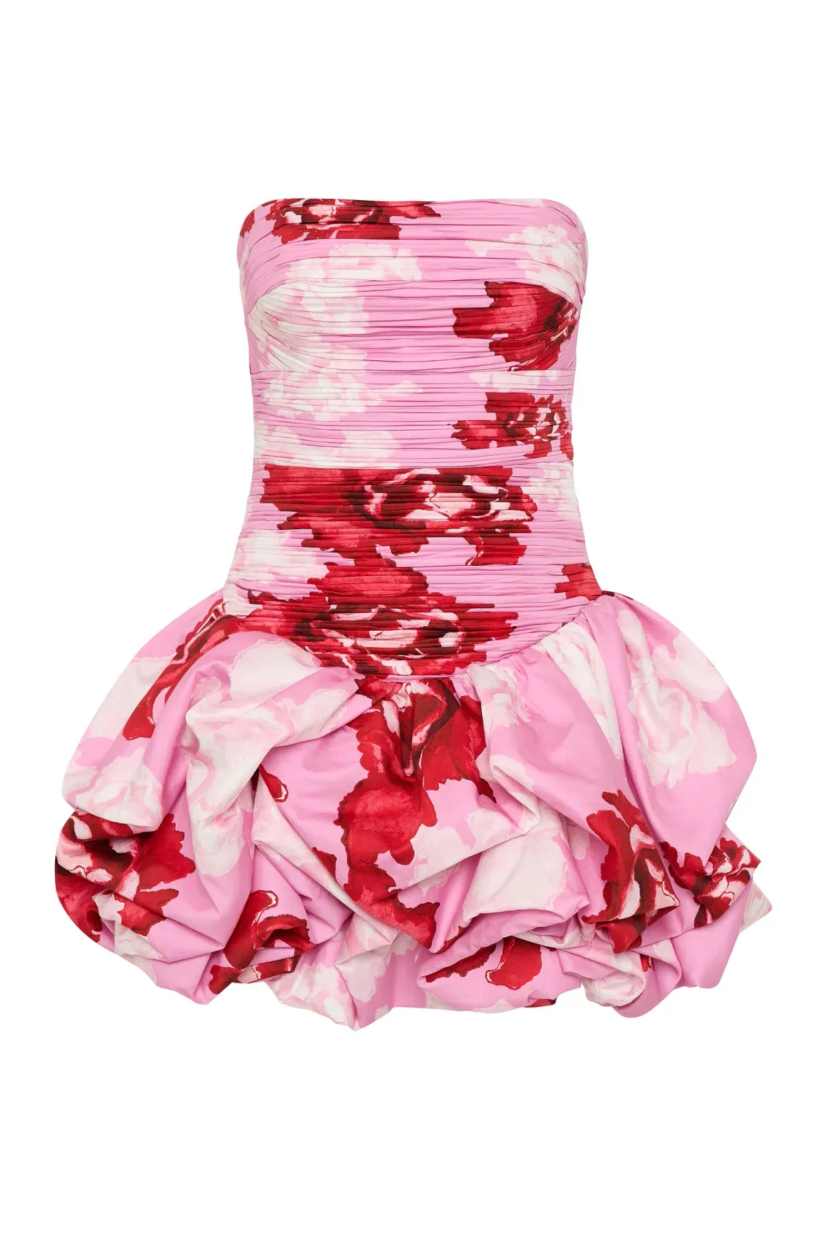 Aje Violette Bubble Hem Mini Dress in Pink Boldy Blooming Size 8 - Image 4