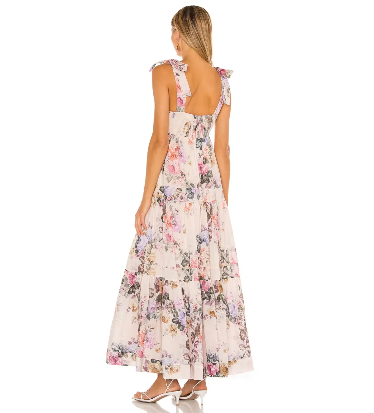 Zimmermann Brighton Tie Shoulder Dress in Antique Floral Size 0 / AU 8 - Image 3