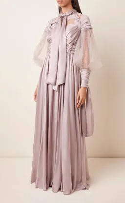 Zimmermann Sabotage Harness Silk Dress in Purple Size 0 / AU 6 for rent on The Volte - image 1