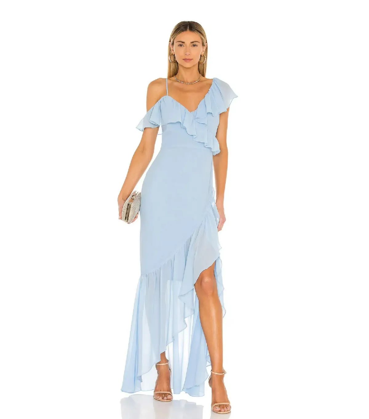 Lovers + Friends Karen Maxi Dress Blue Size AU 8 - Image 1