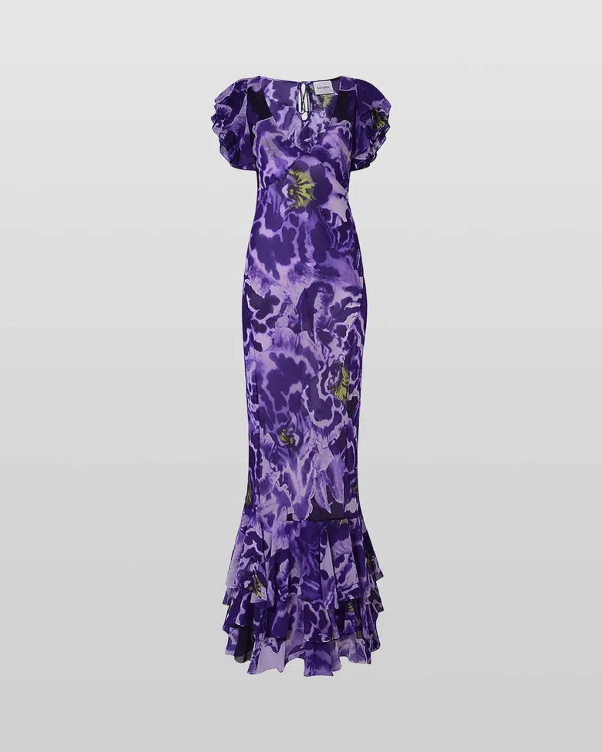 Rat And Boa Lucille Maxi Dress Blue Iris Orchid Size 16 - Image 5