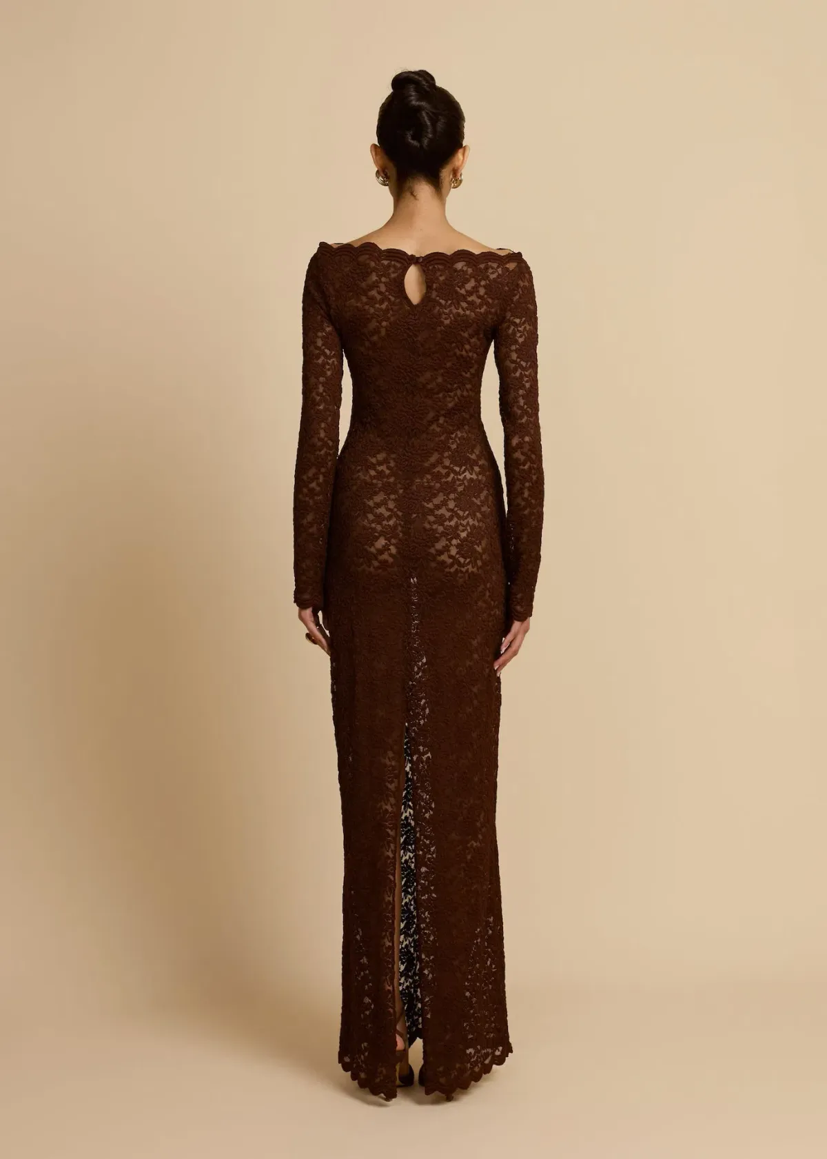 Arcina Ori Monet Maxi Dress Chocolate Size 8 - Image 5
