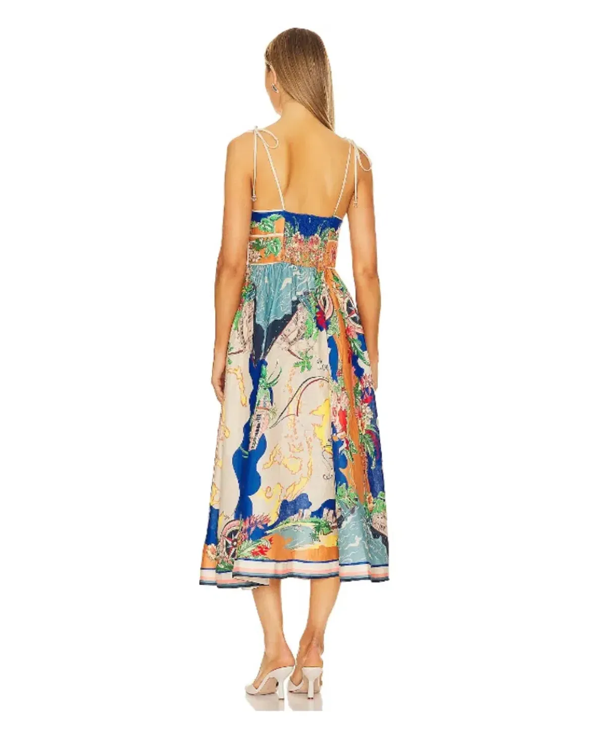 Zimmermann Alight Picnic Midi Dress Print Size 3 / AU 14 - Image 4