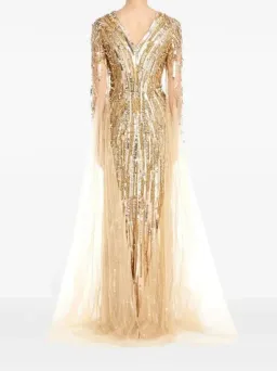 Jenny Packham Planalto Sequin Embellished Maxi Gown Size AU 16 for rent on The Volte - image 2