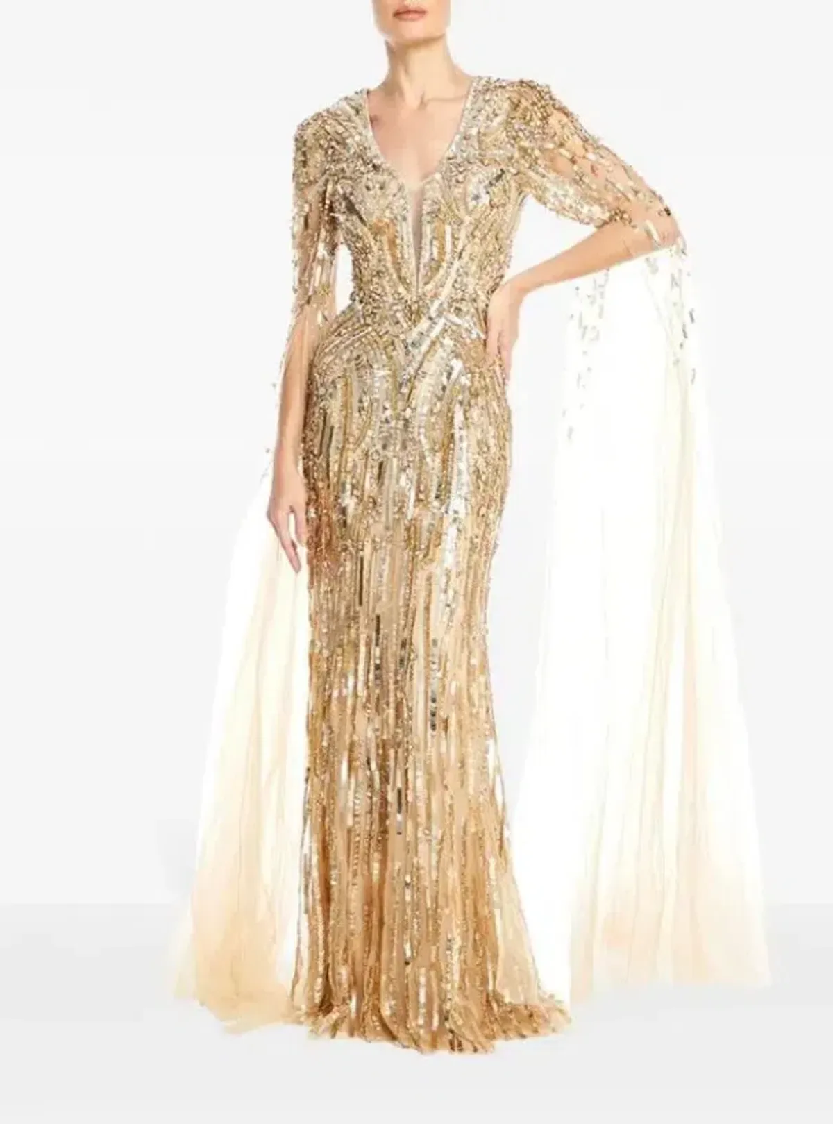 Jenny Packham Planalto Sequin Embellished Maxi Gown Size AU 16 - Image 1