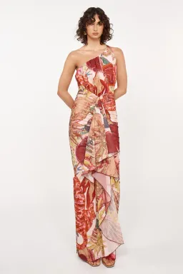 She is Olla Amadi Dress Maxi Multi Print Gown Size S / AU 8 for rent on The Volte - image 1