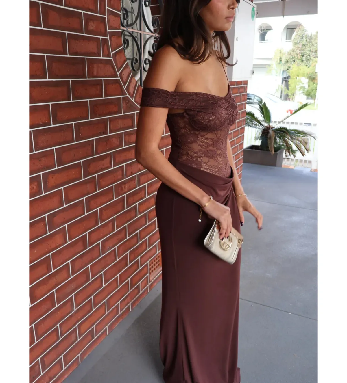 Natalie Rolt Sloane Maxi Dress Espresso Size 2/AU 10 - Image 4