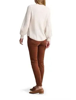 Blue Illusion Cashmere Blouson Sleeve Jumper Cream Size 20/3XL for rent on The Volte - image 7