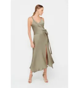 Sheike Glamour Midi Dress Sage Size AU 14 for rent on The Volte - image 2