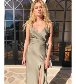Sheike Glamour Midi Dress Sage Size AU 14 for rent on The Volte - image 3