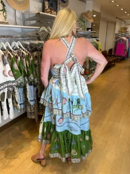 Alemais Bath House Midi Dress Multi Size 12  for rent on The Volte - image 4