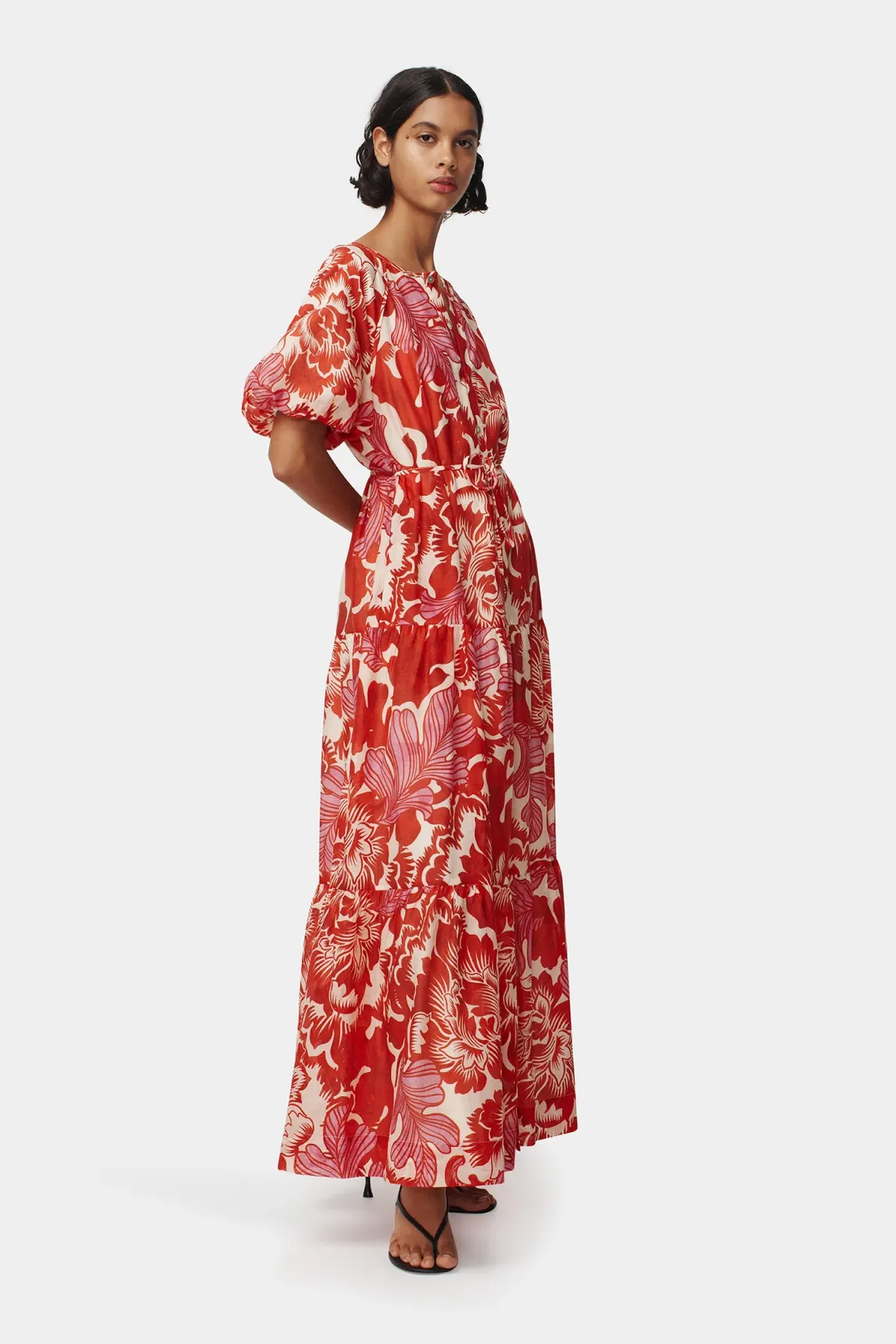 Hansen and Gretel Margiela Maxi Dress Scarlet Garden Size AU 6 - Image 3