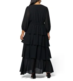 Curve Project Temptress Maxi Dress Black by Pink Dusk Size 16 for rent on The Volte - image 4