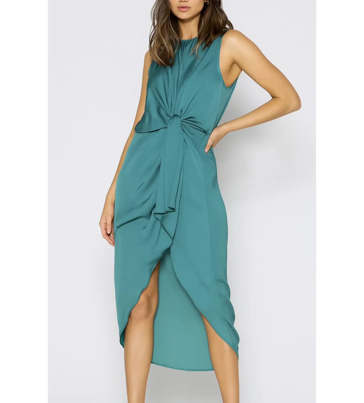 Sheike Navigator Midi Dress Teal Size AU 14 - Image 1