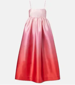 Alemais Inez Pink Ombre Midi Dress Size 8 for rent on The Volte - image 4