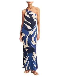 Edward Silk One Shoulder Cowl Maxi Dress Size 6/XS for rent on The Volte - image 6