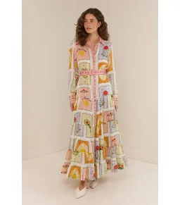 Palm Noosa Aria Midi Dress Siesta Tile Size AU 14  for rent on The Volte - image 1