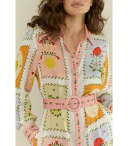 Palm Noosa Aria Midi Dress Siesta Tile Size AU 14  for rent on The Volte - image 2