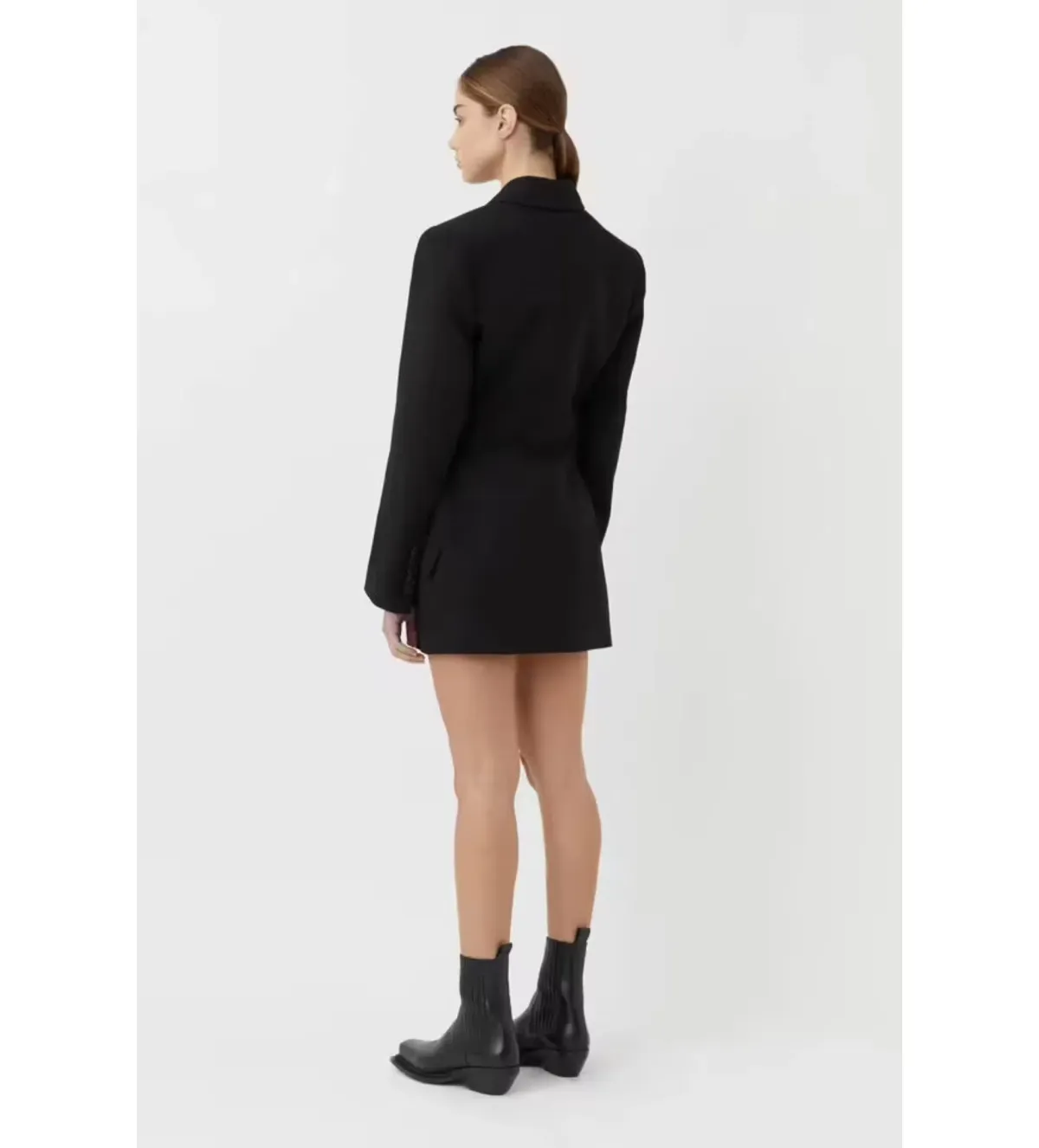 Camilla and Marc Tailored Cutout Mini Black Dress in Size 10 - Image 2