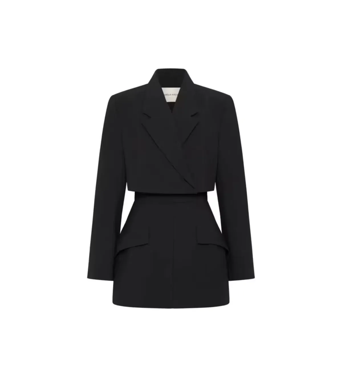 Camilla and Marc Tailored Cutout Mini Black Dress in Size 10 - Image 4
