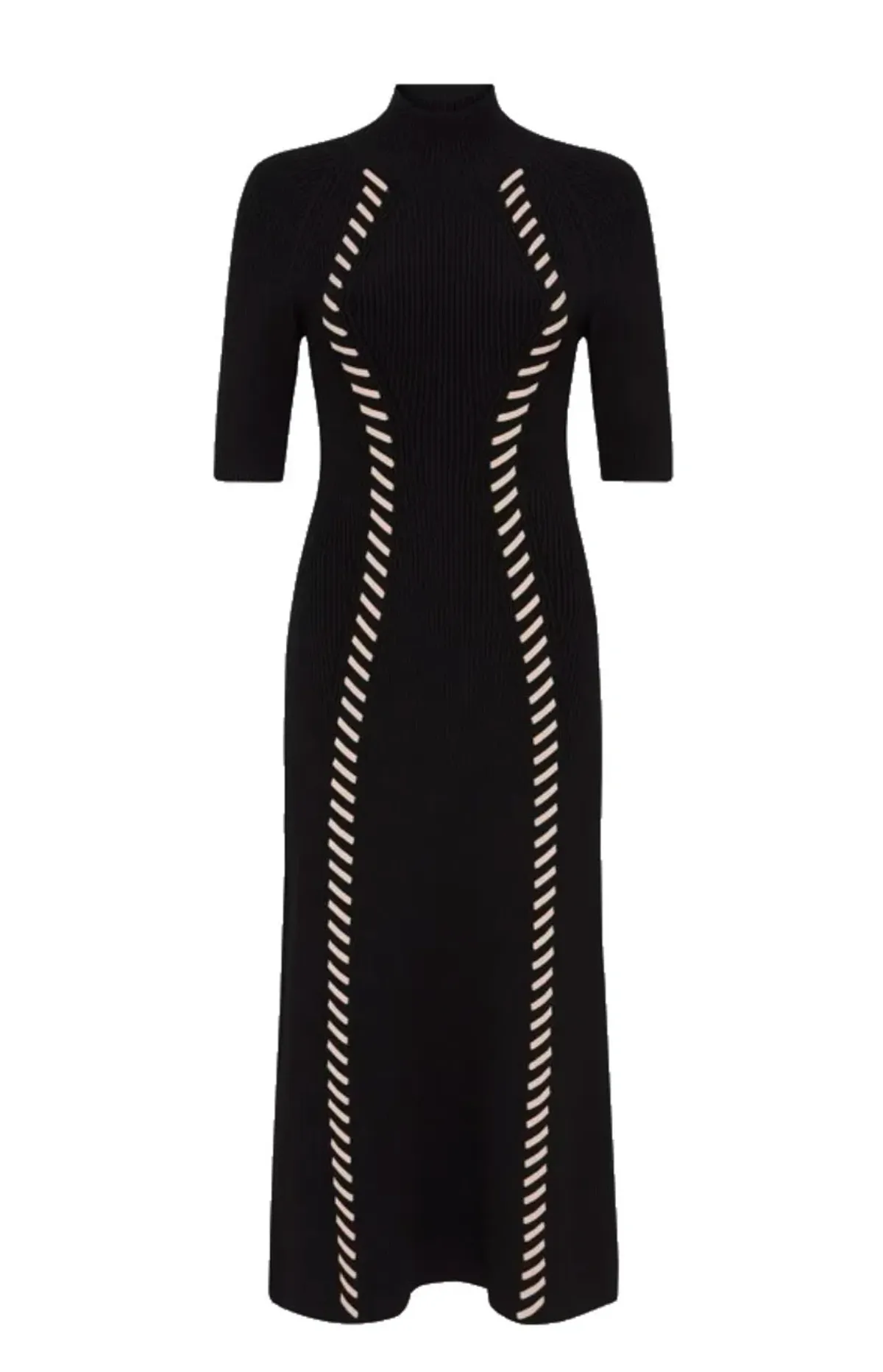Aje Interlace Knit Midi Dress Size 10 - Image 2