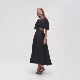 Aje Monica Chainlink Midi Dress Black Size AU 14 for rent on The Volte - image 5