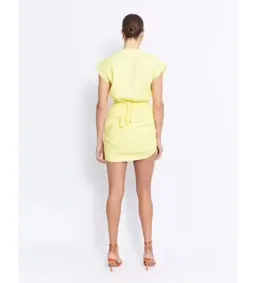 Pfeiffer Apollo Mini Dress Yellow Size 8 for rent on The Volte - image 2