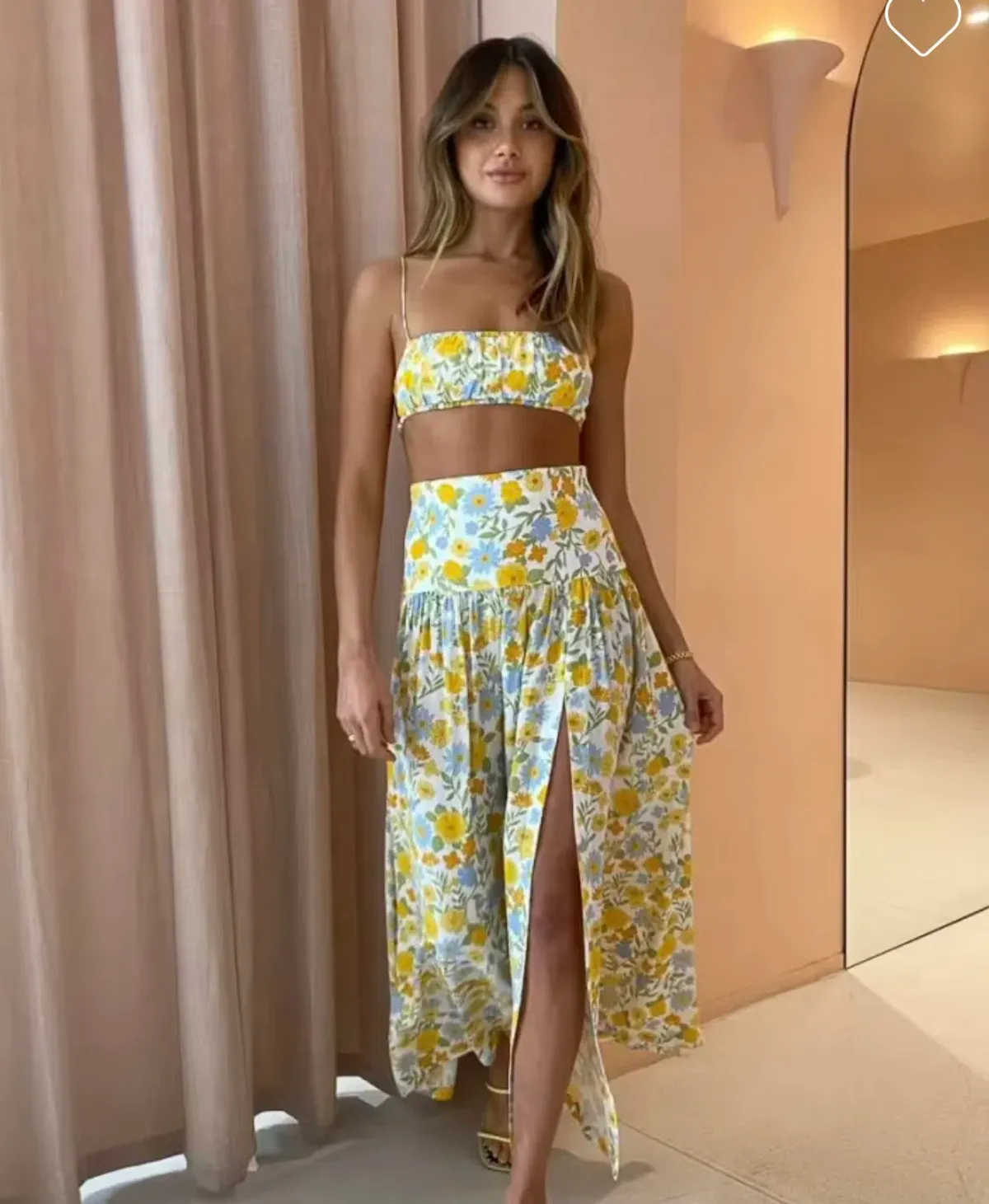 Bec & Bridge Cali Sun Top & Skirt Set Maxi Size AU 6 - Image 2