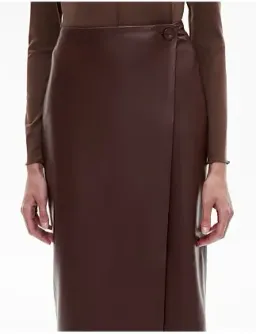 Button Wrap Midi Skirt for rent on The Volte - image 4