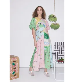 Alemais Jet Midi Dress Multi Print Size AU 8 for rent on The Volte - image 1