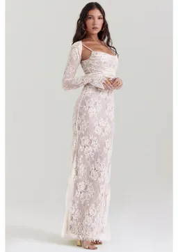 House of CB Artemis Lace Maxi Dress in Vintage Cream Size M / AU 10 (Bigger Cup) for rent on The Volte - image 2